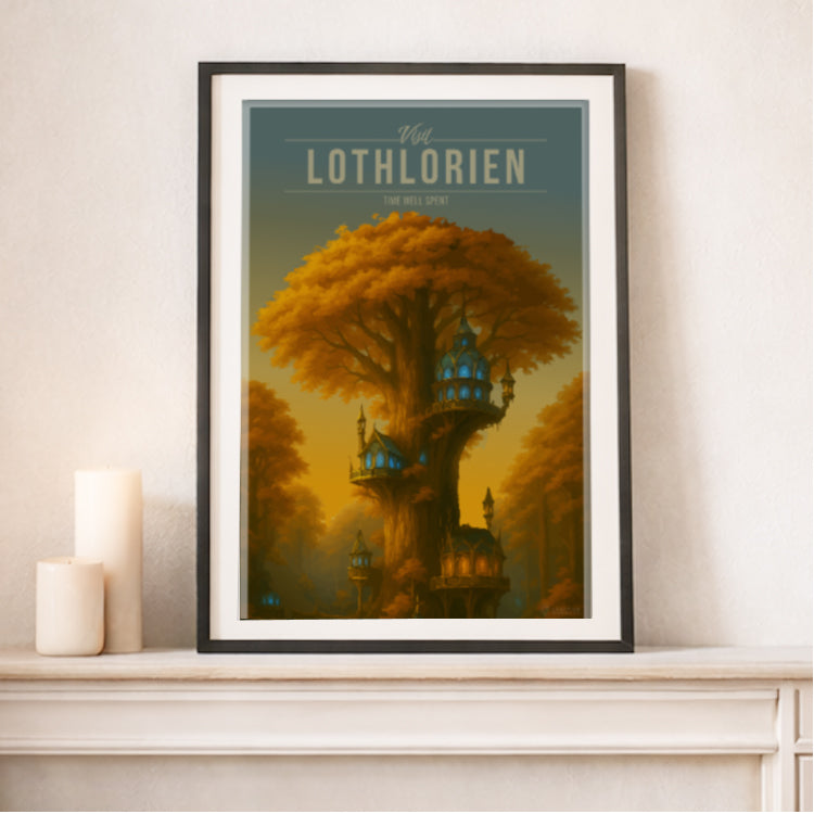 Lothlorien Travel Poster