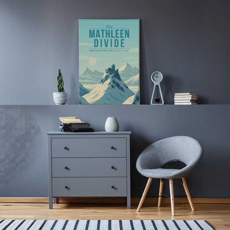 Mathleen Divide Travel Poster