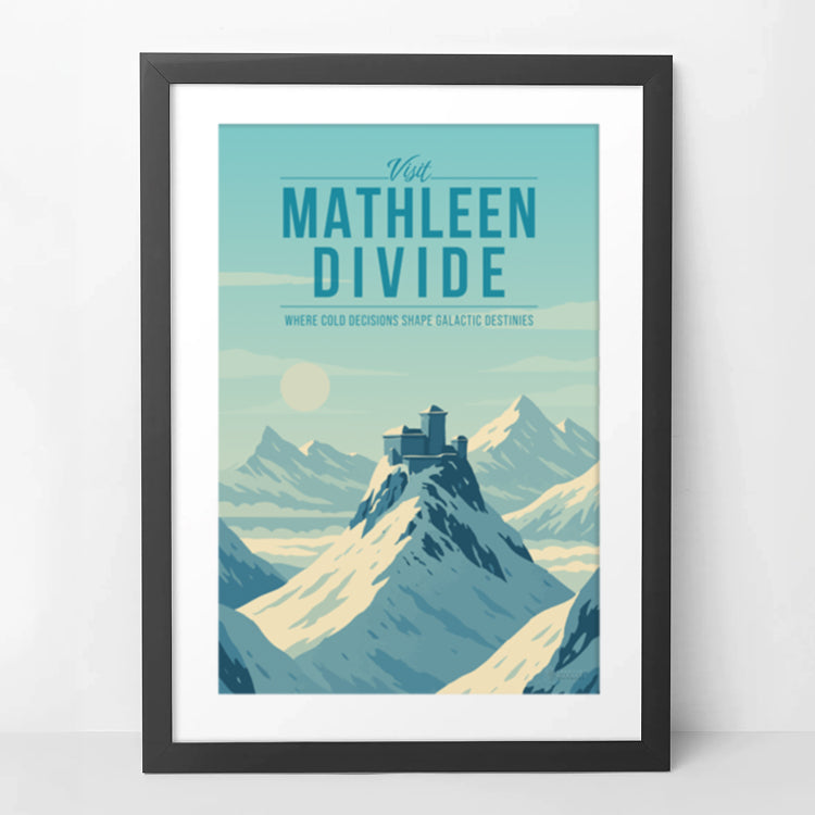 Mathleen Divide Travel Poster
