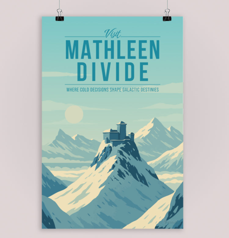 Mathleen Divide Travel Poster