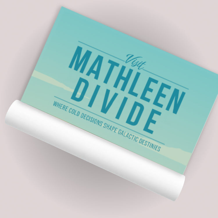 Mathleen Divide Travel Poster