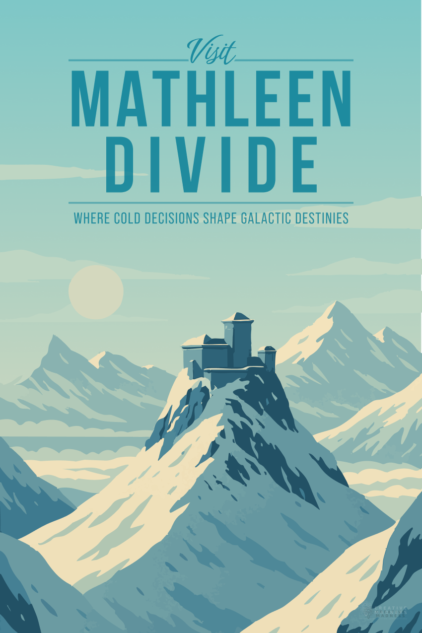 Mathleen Divide Travel Poster