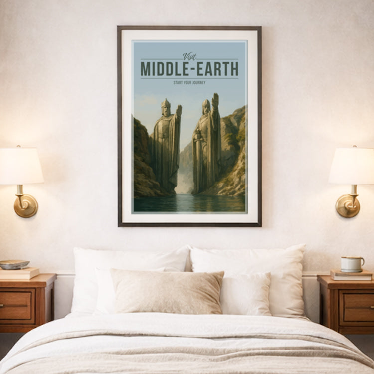 Middle-Earth Travel Poster