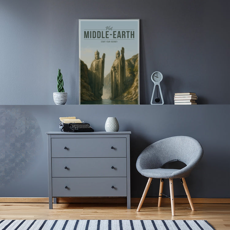 Middle-Earth Travel Poster
