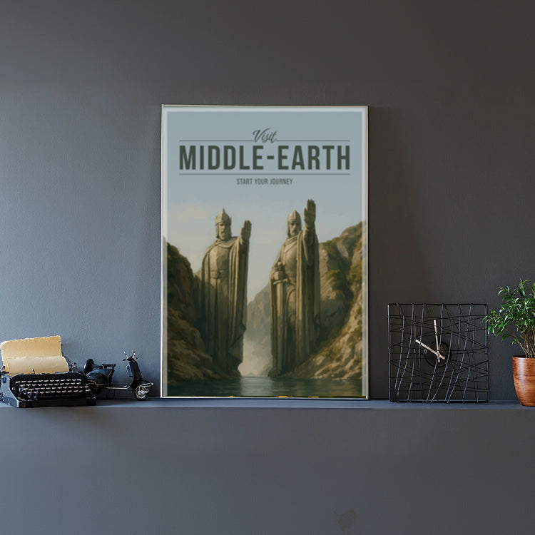 Middle-Earth Travel Poster
