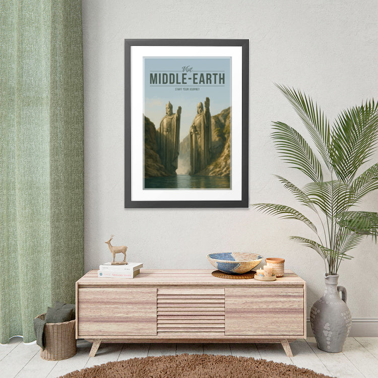 Middle-Earth Travel Poster