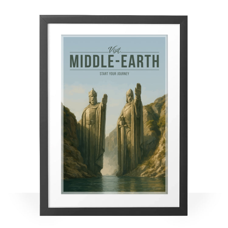 Middle-Earth Travel Poster