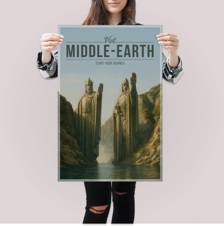 Middle-Earth Travel Poster
