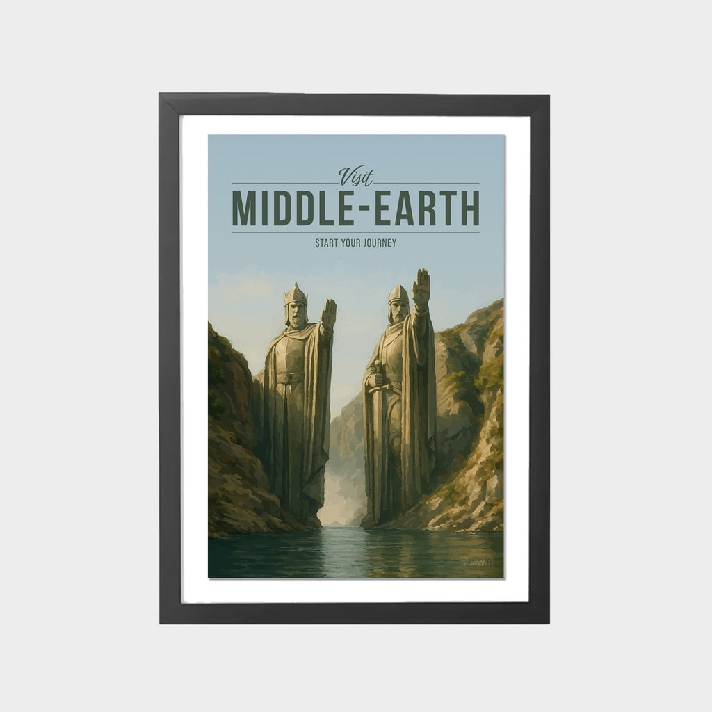 middle-earth-gray-bg-framed