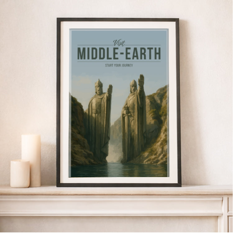 Middle-Earth Travel Poster