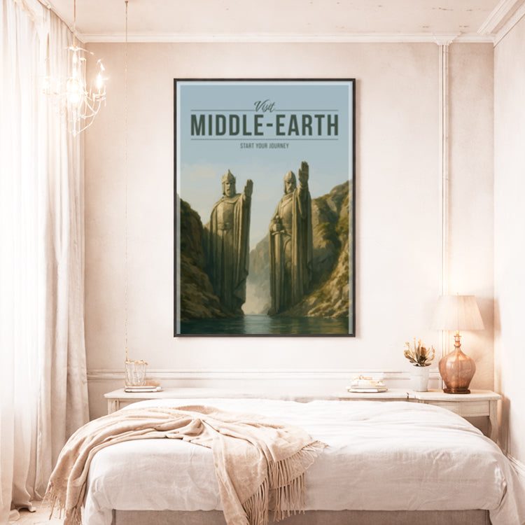 Middle-Earth Travel Poster