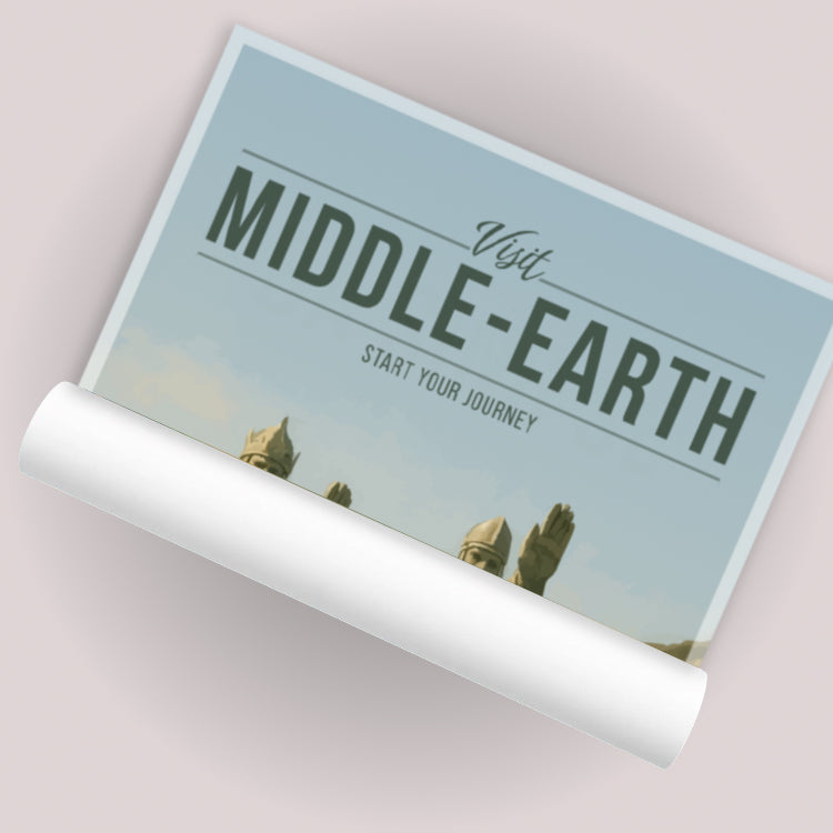 Middle-Earth Travel Poster