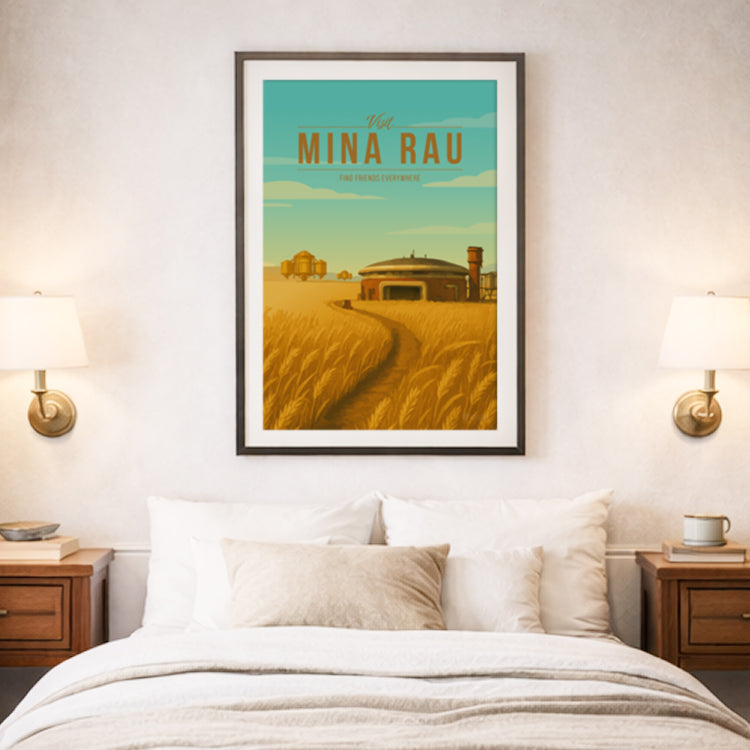 Mina-Rau Travel Poster