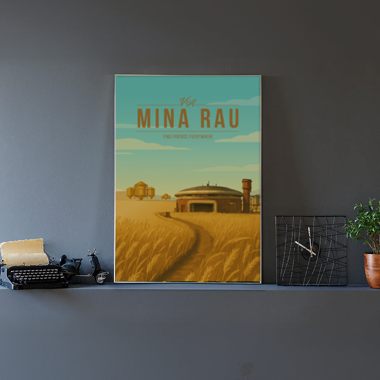 Mina-Rau Travel Poster