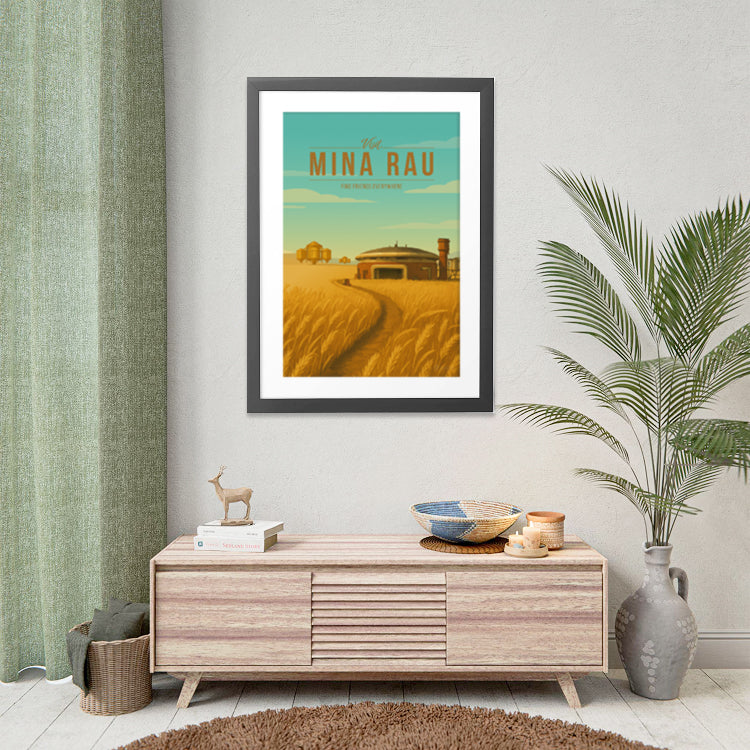 Mina-Rau Travel Poster