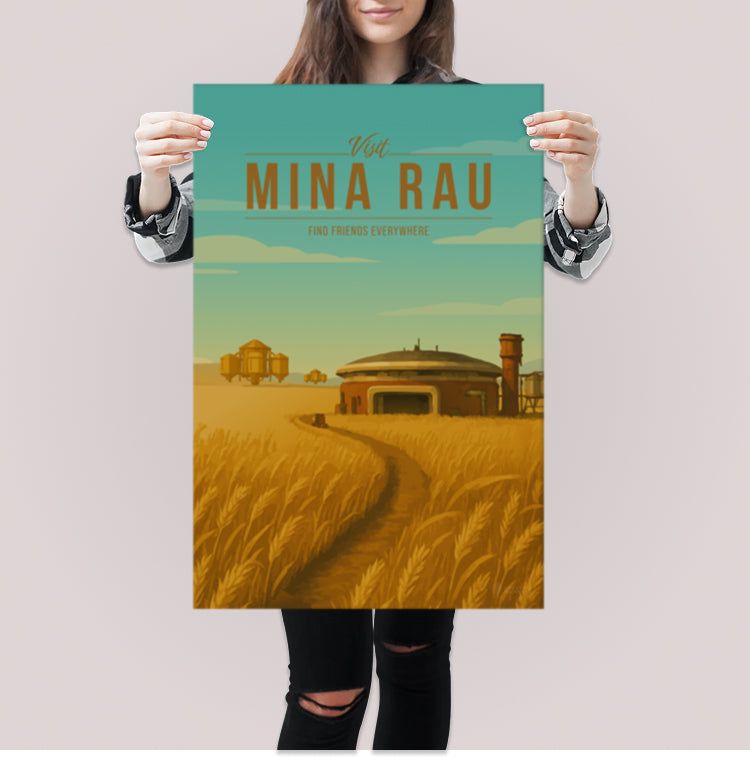Mina-Rau Travel Poster