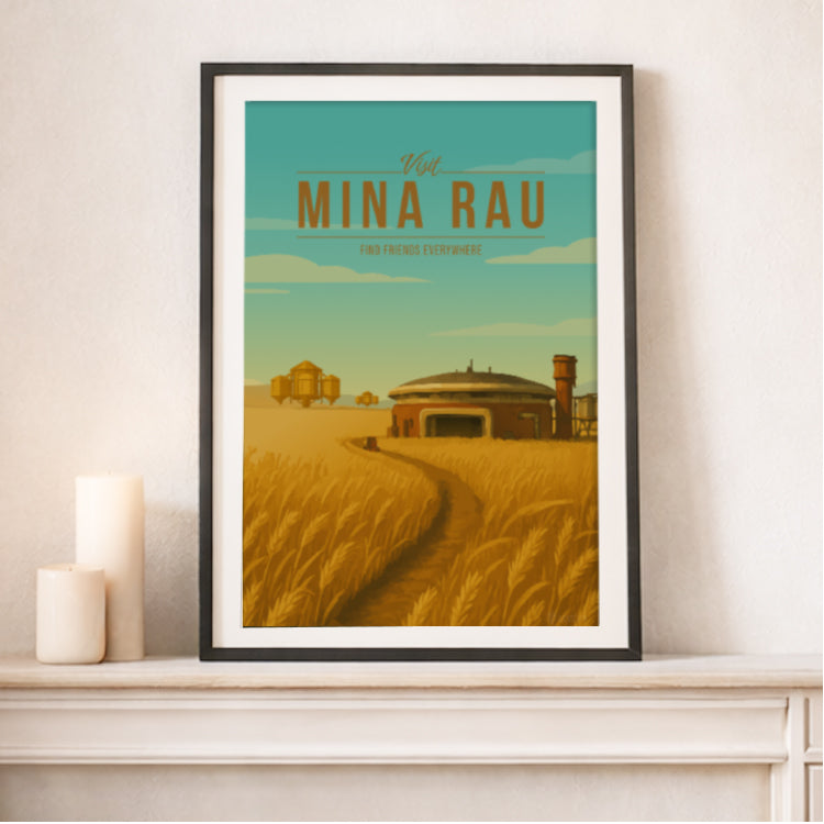 Mina-Rau Travel Poster