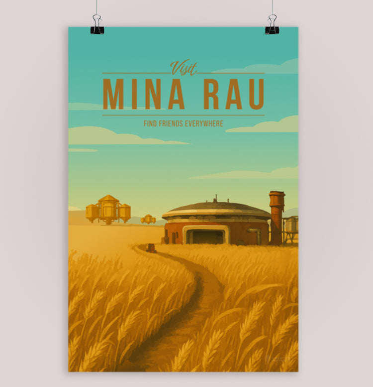 Mina-Rau Travel Poster
