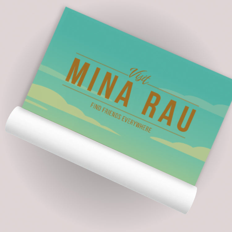 Mina-Rau Travel Poster