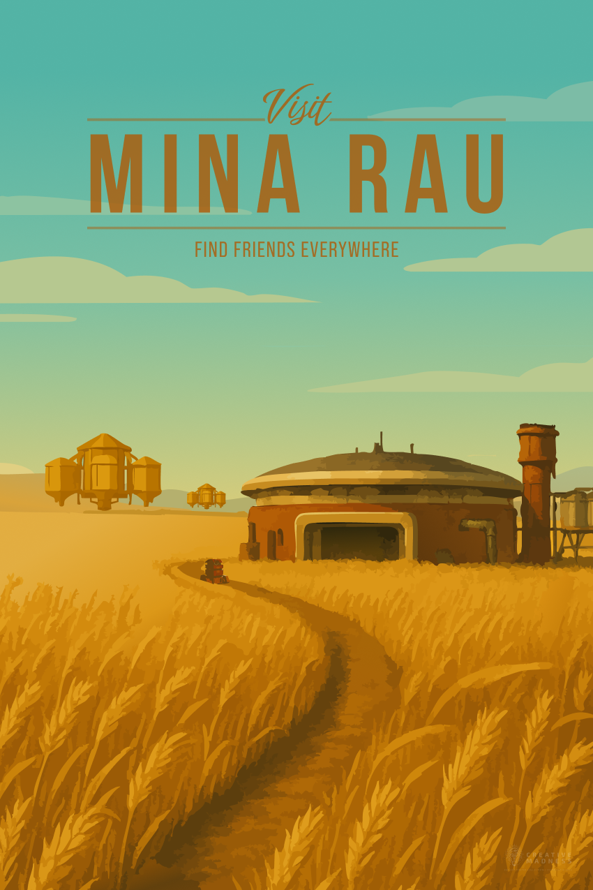 Mina-Rau Travel Poster