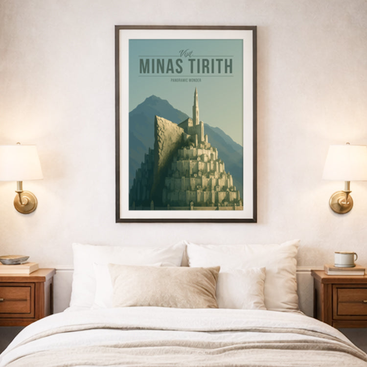 Minas Tirith Travel Poster