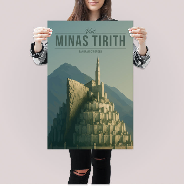 Minas Tirith Travel Poster