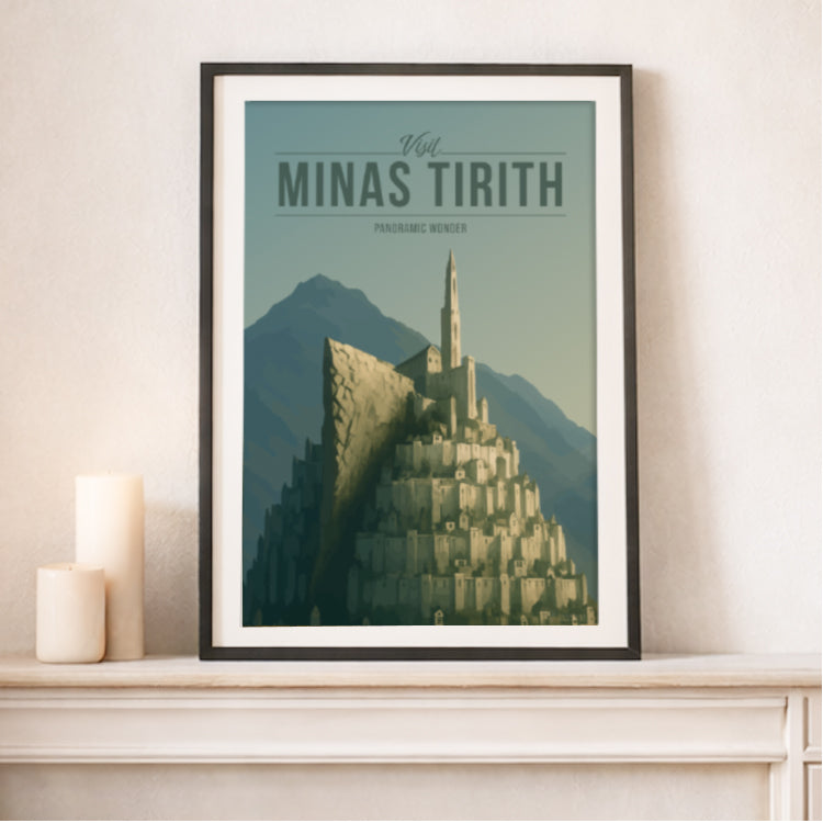 Minas Tirith Travel Poster