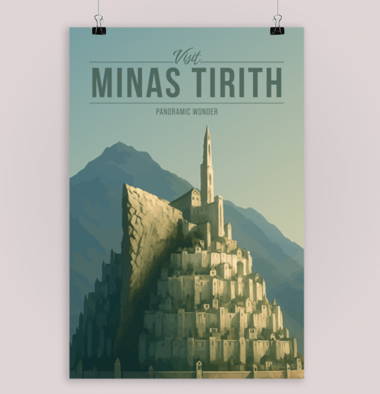 Minas Tirith Travel Poster