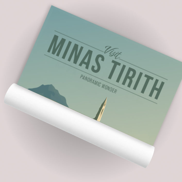 Minas Tirith Travel Poster