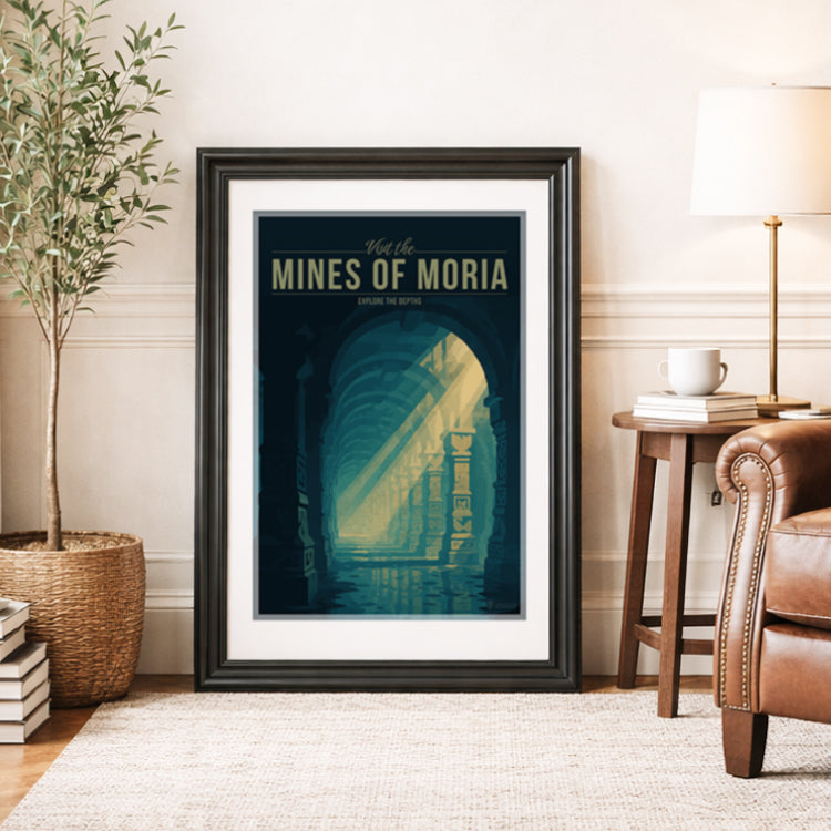 Mines of Moria Travel Poster