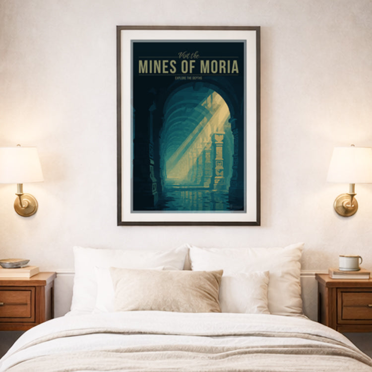Mines of Moria Travel Poster