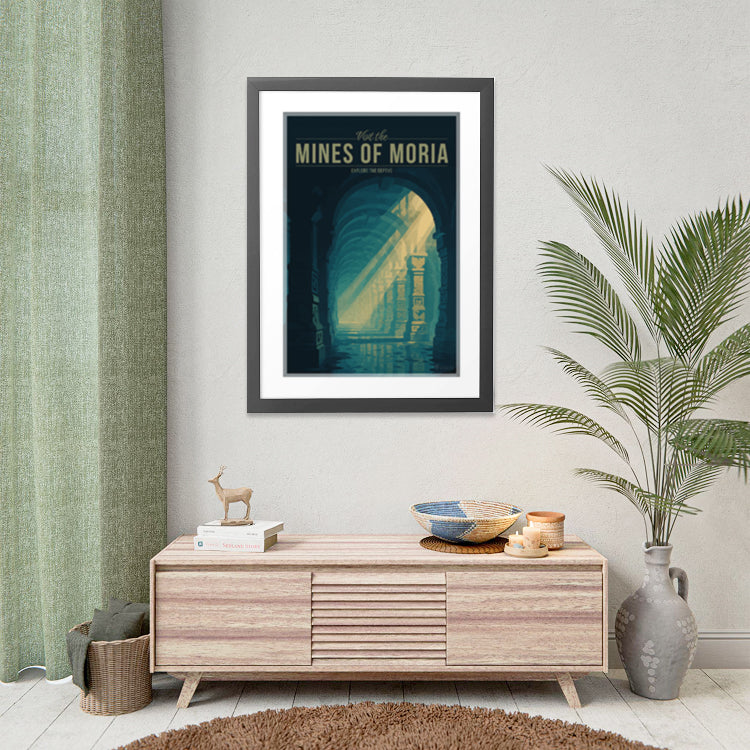 Mines of Moria Travel Poster
