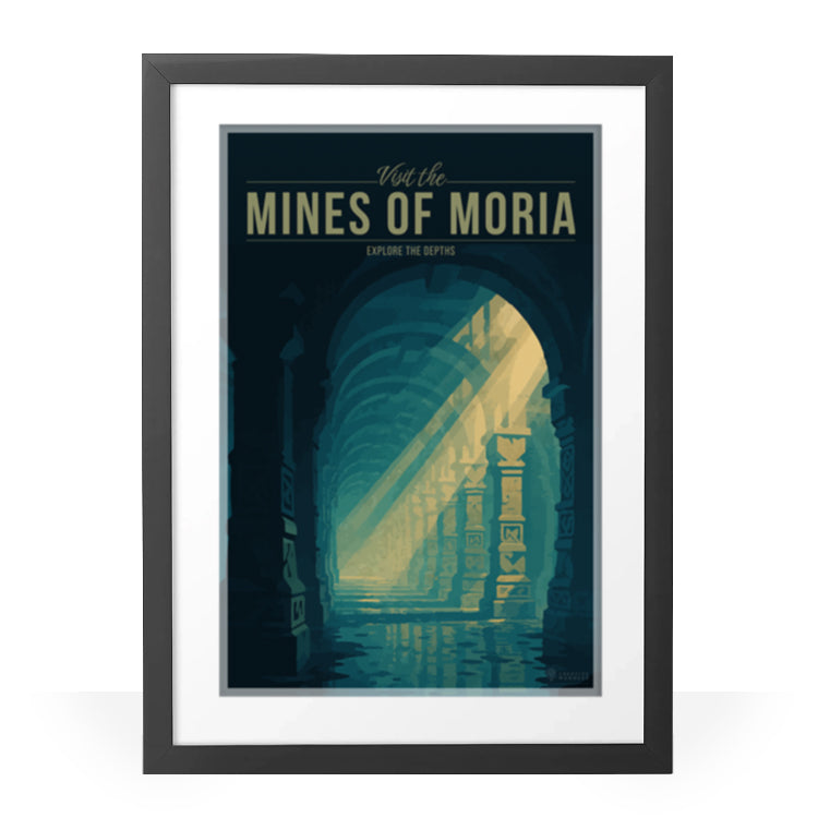 Mines of Moria Travel Poster