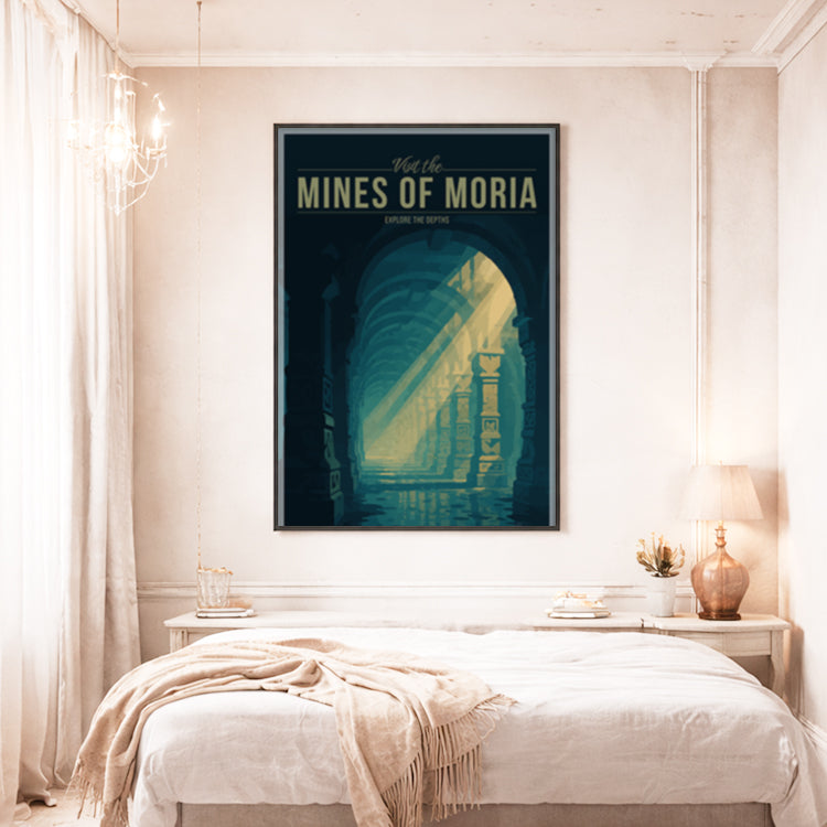 Mines of Moria Travel Poster