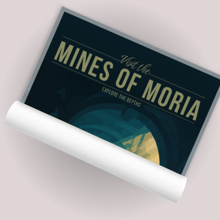 Mines of Moria Travel Poster