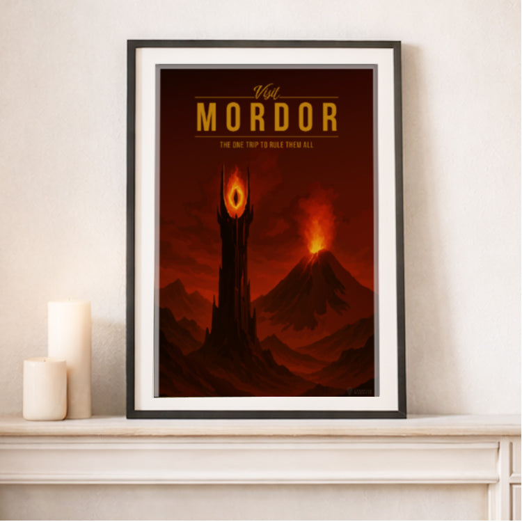 Mordor Travel Poster