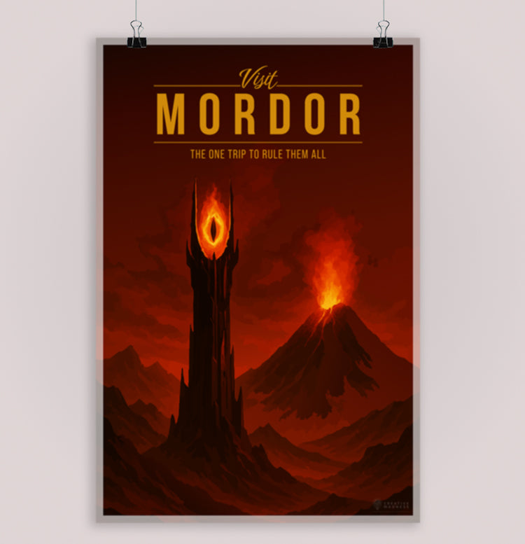 Mordor Travel Poster