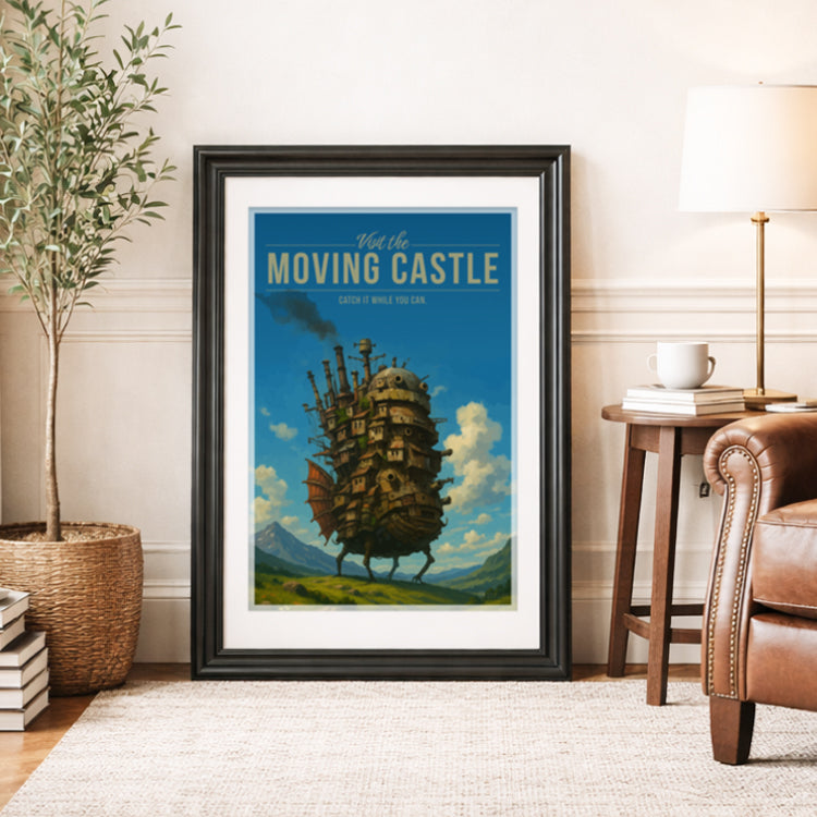 Moving Castle Travel Poster