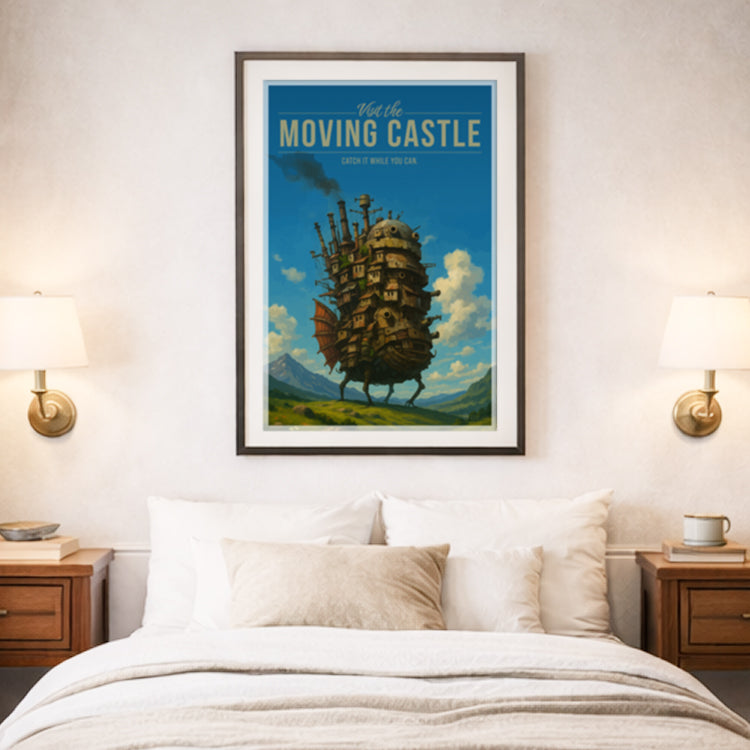 Moving Castle Travel Poster