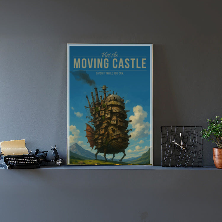 Moving Castle Travel Poster