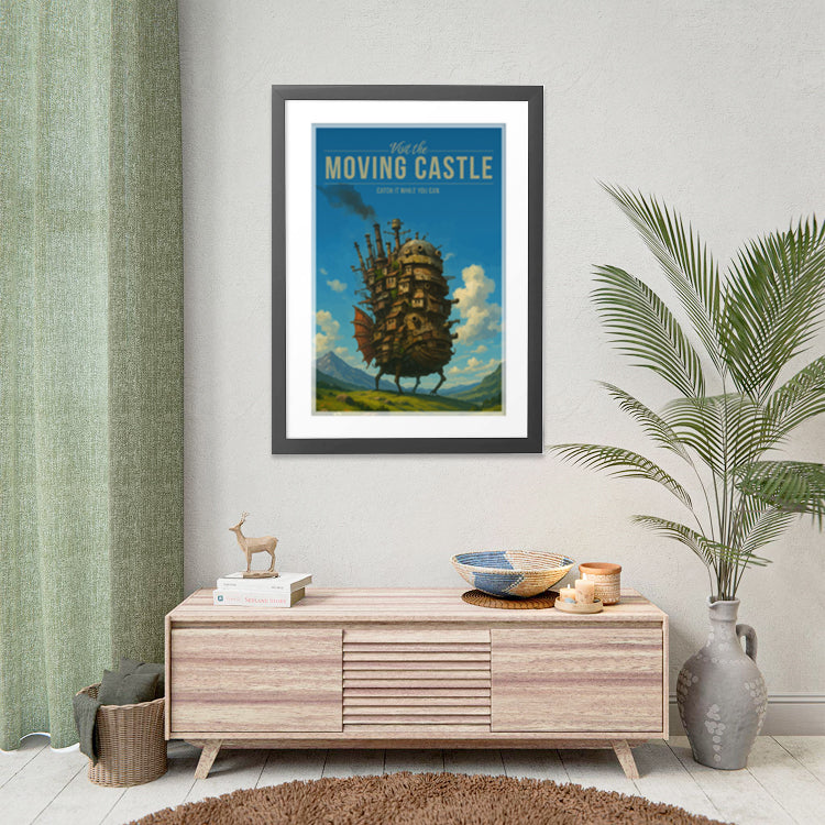 Moving Castle Travel Poster