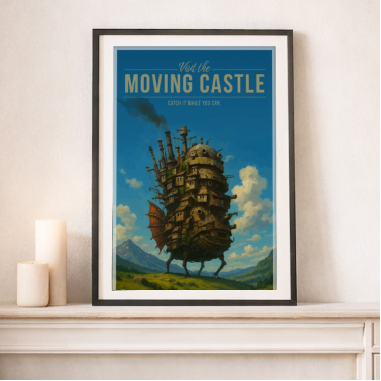 Moving Castle Travel Poster