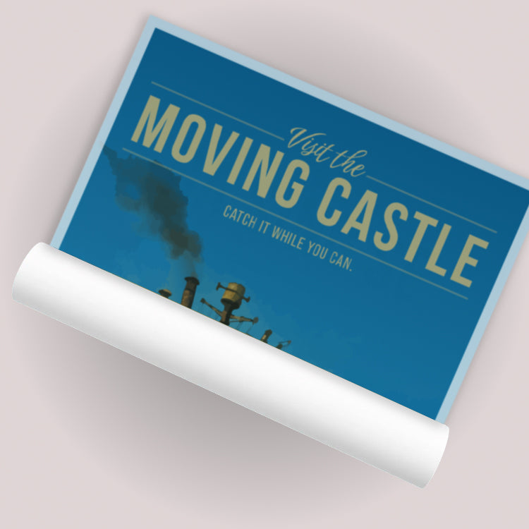 Moving Castle Travel Poster