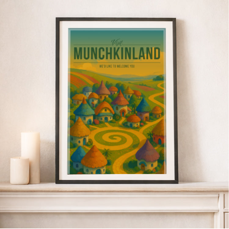 Munchkinland Travel Poster