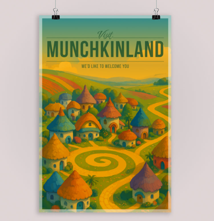Munchkinland Travel Poster