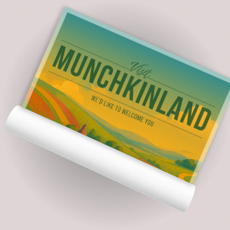 Munchkinland Travel Poster