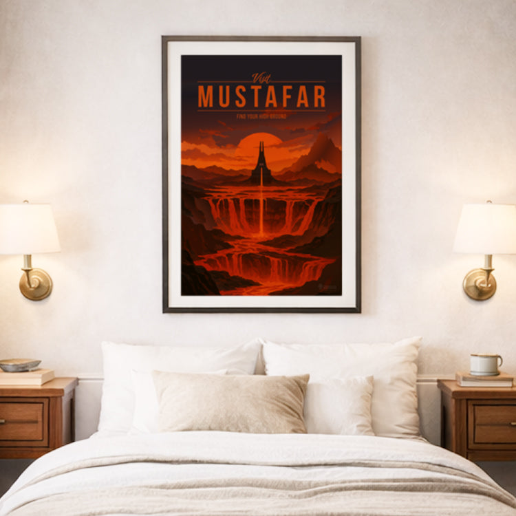 Mustafar Travel Poster