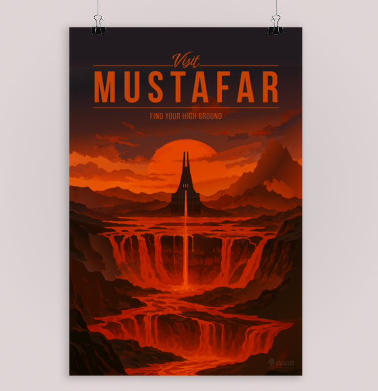 Mustafar Travel Poster