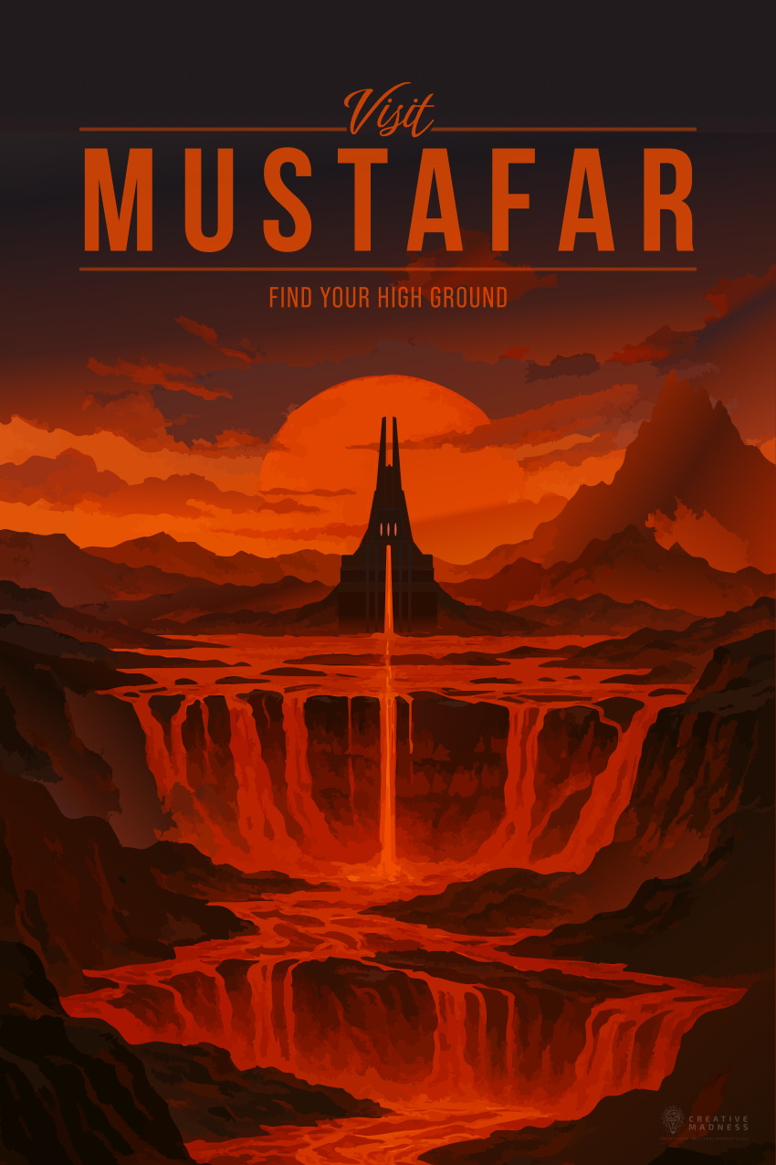 Mustafar Travel Poster