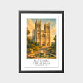 national-cathedral-gray-bg-framed